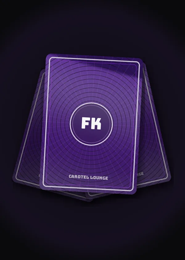 Cardtel Lounge card backs representing Funko & collectibles