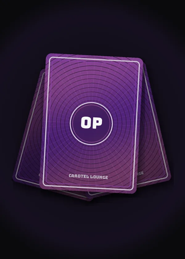 Cardtel Lounge card backs representing One Piece