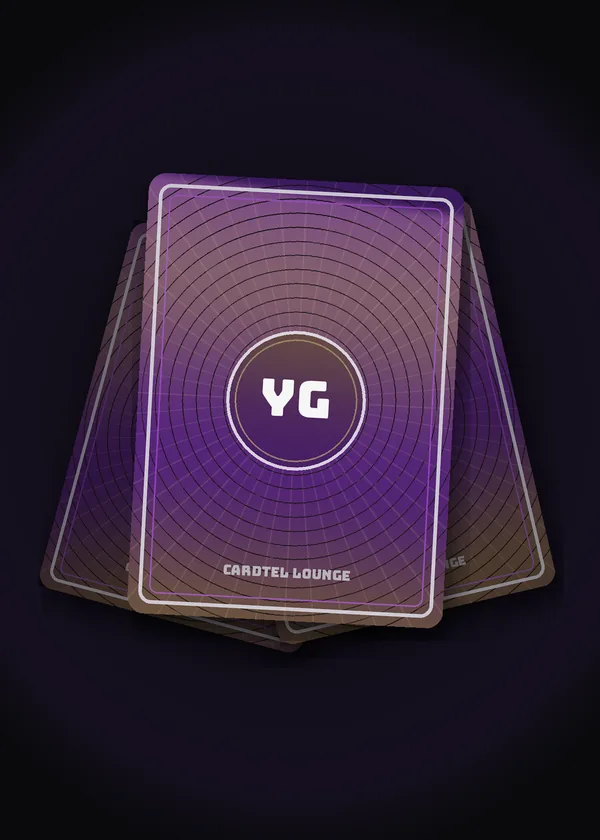 Cardtel Lounge card backs representing Yu-Gi-Oh!